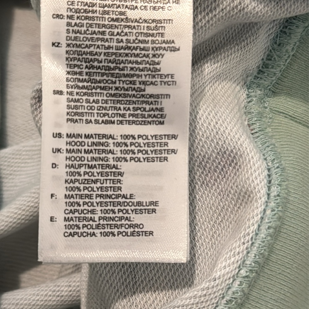 Adidas Floral Print Logo Hooded Sweatshirt Hoodie Green Floral Size Medium - Picture 10 of 16